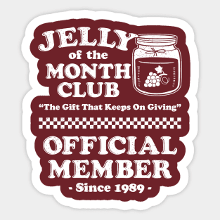 Jelly Of The Month Club Sticker